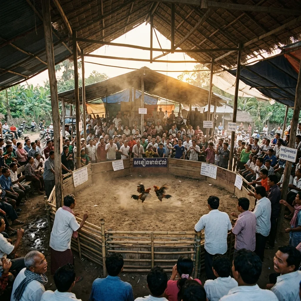Trường gà Campuchia - Live đá gà